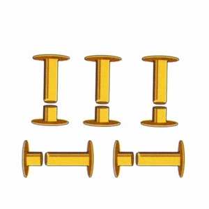 Brass 2-Piece Rivets 6/16" (1000 Pack)