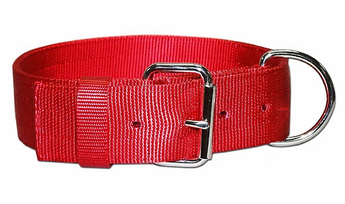Dee in Front Bravo Dog Collar 2 Inches Wide 