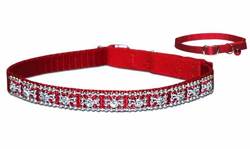 Jeweled Nylon Cat Collars