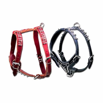 Latigo Leather Spiked Dog Harness Size Large