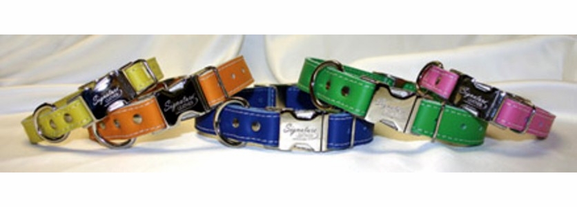 Metal Buckle Adjustable Leather Collars
