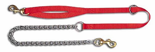 Nylon and Chain Leads - 1 dog