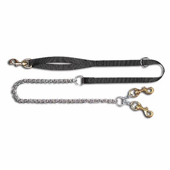 Nylon and Chain Leads - 2 dogs