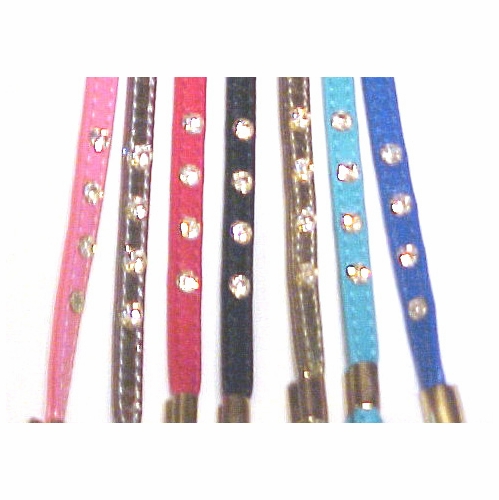 Vinyl Lead with Rhinestones 