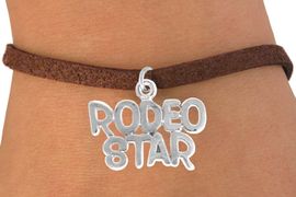 <bR>               EXCLUSIVELY OURS!!<Br>         AN ALLAN ROBIN DESIGN!!<BR> CLICK HERE TO SEE 120+ EXCITING<BR>    CHANGES THAT YOU CAN MAKE!<BR>              LEAD & NICKEL FREE!!<BR> W692SB - "RODEO STAR" CHARM<Br> & BRACELET FROM $4.50 TO $8.35
