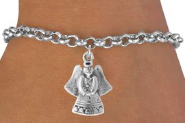 <bR>                    EXCLUSIVELY OURS!!<Br>              AN ALLAN ROBIN DESIGN!!<BR>  CLICK HERE TO SEE 500+ EXCITING<BR>     CHANGES THAT YOU CAN MAKE!<BR>                LEAD & NICKEL FREE!!<BR>       W765SB - SWEET ANGEL CHARM<Br>        BRACELET FROM $4.50 TO $8.35