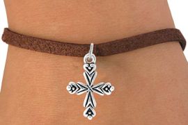 <bR>                    EXCLUSIVELY OURS!!<Br>              AN ALLAN ROBIN DESIGN!!<BR>  CLICK HERE TO SEE 500+ EXCITING<BR>     CHANGES THAT YOU CAN MAKE!<BR>                LEAD & NICKEL FREE!!<BR>       W766SB - ORNATE CROSS CHARM<Br>        BRACELET FROM $4.50 TO $8.35
