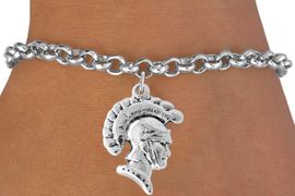 <bR>                    EXCLUSIVELY OURS!!<Br>              AN ALLAN ROBIN DESIGN!!<BR>  CLICK HERE TO SEE 500+ EXCITING<BR>     CHANGES THAT YOU CAN MAKE!<BR>                LEAD & NICKEL FREE!!<BR>                W769SB -TROJAN CHARM<Br>        BRACELET FROM $4.50 TO $8.35