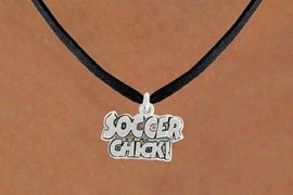 <bR>               EXCLUSIVELY OURS!!<BR>         AN ALLAN ROBIN DESIGN!!<BR>CLICK HERE TO SEE 600+ EXCITING<BR>   CHANGES THAT YOU CAN MAKE!<BR>              LEAD & NICKEL FREE!!<BR>      W1022SN - "SOCCER CHICK"<Br>  NECKLACE FROM $4.50 TO $8.35