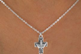 <bR>                EXCLUSIVELY OURS!!<BR> CLICK HERE TO SEE 120+ EXCITING<BR>    CHANGES THAT YOU CAN MAKE!<BR>               LEAD & NICKEL FREE!!<BR>W511SN - PEACE DOVE & CROSS ON<BR>     NECKLACE FROM $4.50 TO $8.35