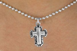 <bR>               EXCLUSIVELY OURS!!<BR>CLICK HERE TO SEE 120+ EXCITING<BR>   CHANGES THAT YOU CAN MAKE!<BR>              LEAD & NICKEL FREE!!<BR>   W513SN - LACE TRIM CROSS ON<BR>     NECKLACE FROM $4.50 TO $8.35