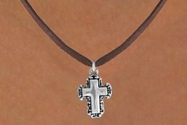 <bR>               EXCLUSIVELY OURS!!<BR>CLICK HERE TO SEE 120+ EXCITING<BR>   CHANGES THAT YOU CAN MAKE!<BR>              LEAD & NICKEL FREE!!<BR>   W513SN - LACE TRIM CROSS ON<BR>     NECKLACE FROM $4.50 TO $8.35