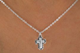 <bR>               EXCLUSIVELY OURS!!<BR>CLICK HERE TO SEE 120+ EXCITING<BR>   CHANGES THAT YOU CAN MAKE!<BR>              LEAD & NICKEL FREE!!<BR>   W513SN - LACE TRIM CROSS ON<BR>     NECKLACE FROM $4.50 TO $8.35