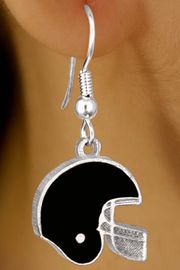 <br>         EXCLUSIVELY OURS!!!<BR>W10928E - BLACK FOOTBALL<br>           HELMET EARRINGS<br>             AS LOW AS $2.40