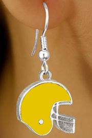 <br>                    EXCLUSIVELY OURS!!!<BR>W11492E - YELLOW FOOTBALL HELMET<br>             EARRINGS AS LOW AS $2.40