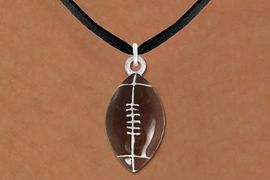 <Br>                   EXCLUSIVELY OURS!<BR>W9528N - UNISEX SUEDE-LIKE CORD<Br>        & FOOTBALL DROP NECKLACE<Br>                      AS LOW AS $3.05