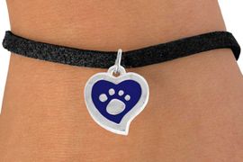 <BR>             LEAD AND NICKEL FREE!  <BR>              ASSEMBLED IN THE USA<BR>  CLICK HERE TO SEE 500+ EXCITING<BR>   CHANGES THAT YOU CAN MAKE!<BR>        W805SB - BLUE AND SILVER<BR>              PAW HEART & BRACELET<Br>                FROM $4.50 TO $8.35