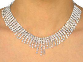 <BR>          LEAD AND NICKEL FREE!!<bR>  W9631NE - GENUINE AUSTRIAN<br>CRYSTAL CHOKER & EARRING SET<Br>          FROM $52.00 TO $96.00