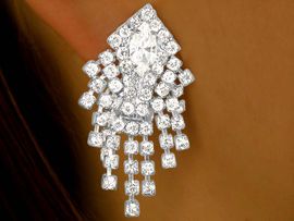 <bR>            LEAD AND NICKEL FREE!!<BR>    W9643E - BRILLIANT AUSTRIAN<Br>CRYSTAL CLIP-ON EARRINGS FROM<bR>                      $7.31 TO $16.25