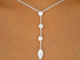 <BR>                  LEAD AND NICKEL FREE!!<bR>      W9684NE - POLISHED SILVER TONE<br>MULTI AUSTRIAN CRYSTAL STRAND DROP<Br>          NECKLACE & EARRING SET FROM<BR>                          $13.00 TO $24.00