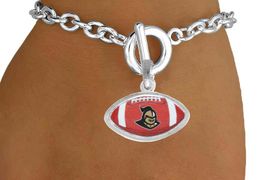 <Br>                 LEAD & NICKEL FREE!!<Br>           STERLING SILVER PLATED!!<bR>W17588B - LICENSED UNIVERSITY OF<BR> CENTRAL FLORIDA "KNIGHTS" LOGO<Br>    BRACELET FROM $6.75 TO $15.00