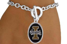 <Br>        LEAD & NICKEL FREE!!<bR>W17157B - LICENSED IDAHO<Br> UNIVERSITY "VANDALS"<Br> BRACELET FROM $3.94 TO $8.75