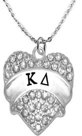 <BR>     LICENSED SORORITY JEWELRY MANUFACTURER<BR>           KAPPA DELTA SORORITY NECKLACE<BR>                 NICKEL, LEAD,  & CADMIUM FREE! <BR>                                 HYPOALLERGENIC<BR>                       EXCLUSIVELY OURS W1738B1<BR>               FROM $7.90 TO $12.50 EACH �2015 