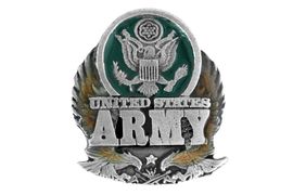 <BR>                U.S. ARMY LAPEL PIN<Br>                LEAD & NICKEL FREE!!<Br>W15083P - "UNITED STATES ARMY"<br>               FROM $2.36 TO $5.25