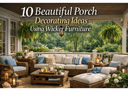 10 Beautiful Porch Decorating Ideas Using Wicker Furniture