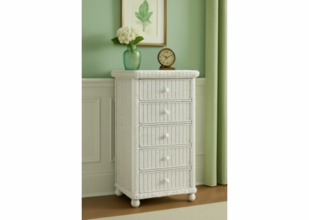 5 Drawer Wicker Dresser - Elana