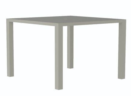 Lane Venture Contempo Aluminum 42" Square Dining Table