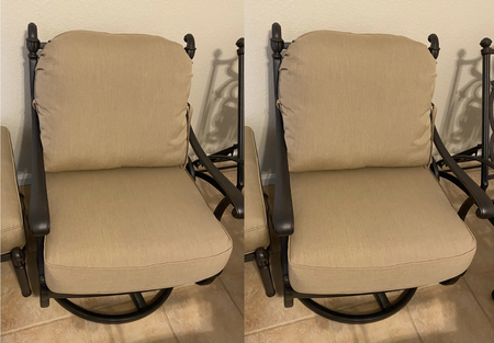IN STOCK Hanamint Grand Tuscany Club Chair Cushion Set (2 Chair Sets In Sunbrella Heather Beige)