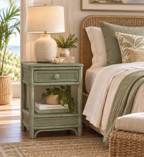 Braxton Culler Summer Retreat Wicker One Drawer Nightstand (Available in 30 Finish Choices)