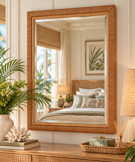 Braxton Culler Naples Wicker Mirror (Available in 30 Finish Choices)