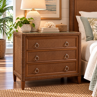 Braxton Culler Sabal Bay Wicker Three Drawer Chest (Available in 30 Finish Choices)