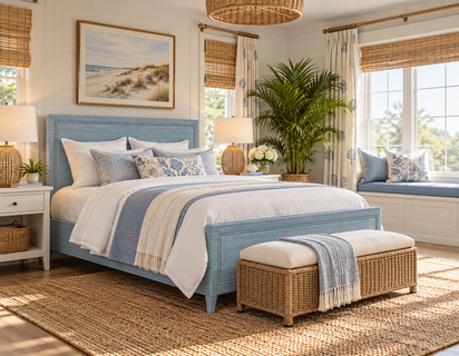 Braxton Culler Sabal Bay King Wicker Complete Bed (Available in 30 Finish Choices)