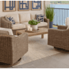 Roslyn  Outdoor Wicker Sofa  Set Of 3
