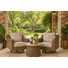 Roslyn Outdoor Wicker Swivel Chair Set of 2 ( table not included)