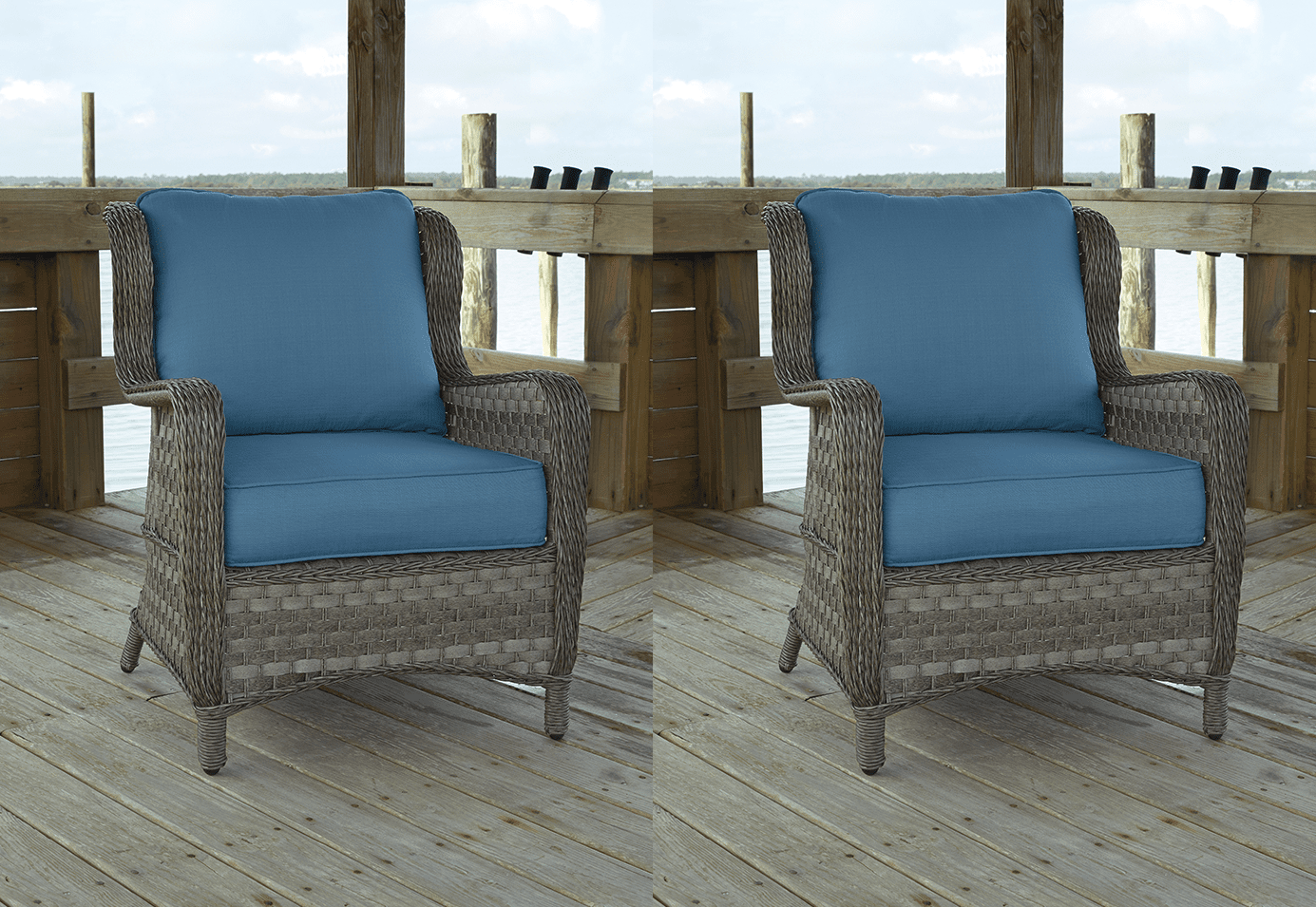 Ashlyn Outdoor Wicker Chair Set of 2