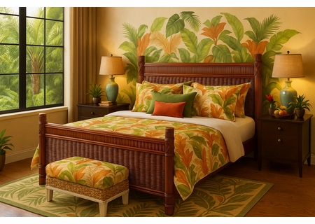 Barbados Rattan King Size bed 