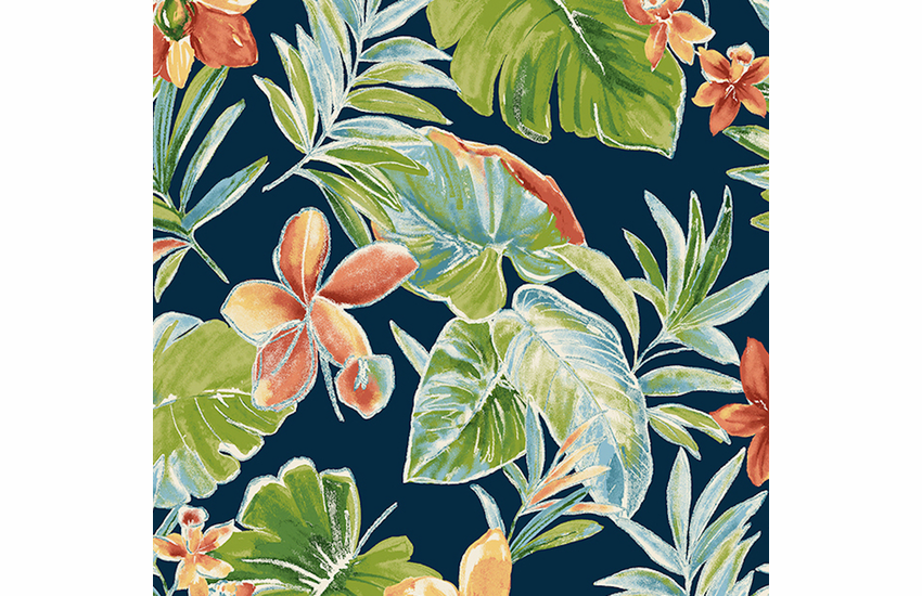 beachcrest-navy: Indoor/Outdoor Fabric