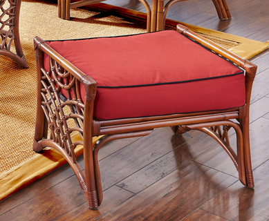Belize Rattan Ottoman