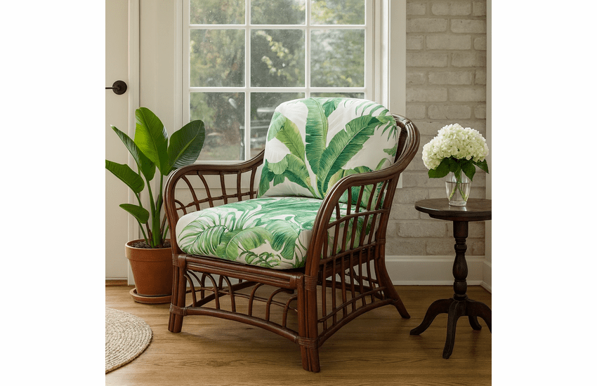 Bermuda Rattan Chair With Cushions: Only 1 Left