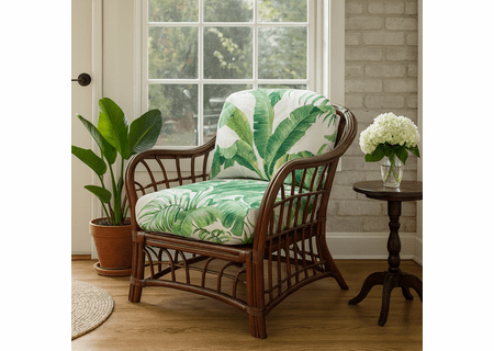 Bermuda Rattan Chair With Cushions: Only 1 Left