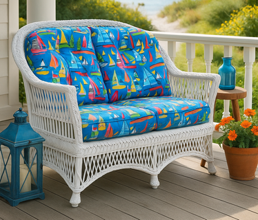 Spice Islands South Hampton Wicker Loveseat