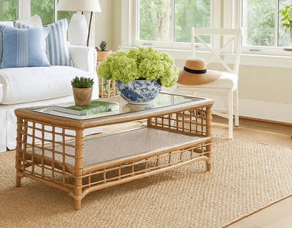 Braxton Culler Bridgehampton Rattan Coffee Table