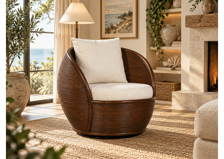 Braxton Culler Bali Swivel Accent Chair (Available in 30 Finish Choices)