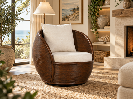 Braxton Culler Bali Swivel Accent Chair (Available in 30 Finish Choices)