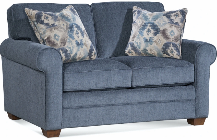 Braxton Culler Bedford Quickship Upholstered Loveseat (Blue Fabric