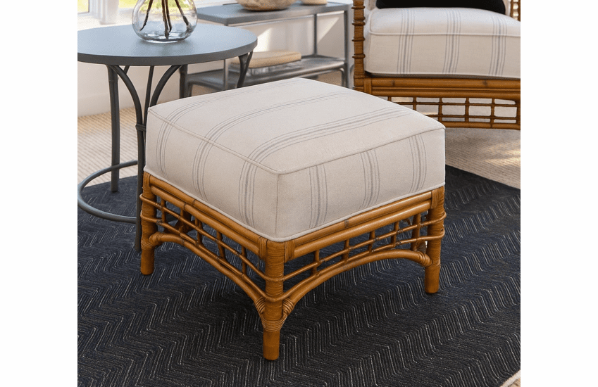 Braxton Culler Birdgehampton Rattan Ottoman